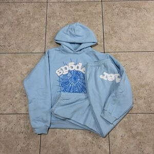 Sp5der Hoodie and Sweatpants Set